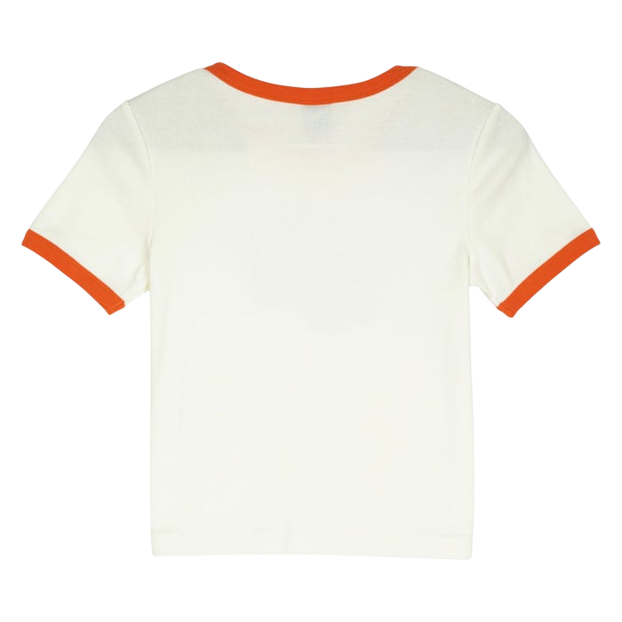 WOMEN VIBES FRONT RINGER TEE OFF WHITE