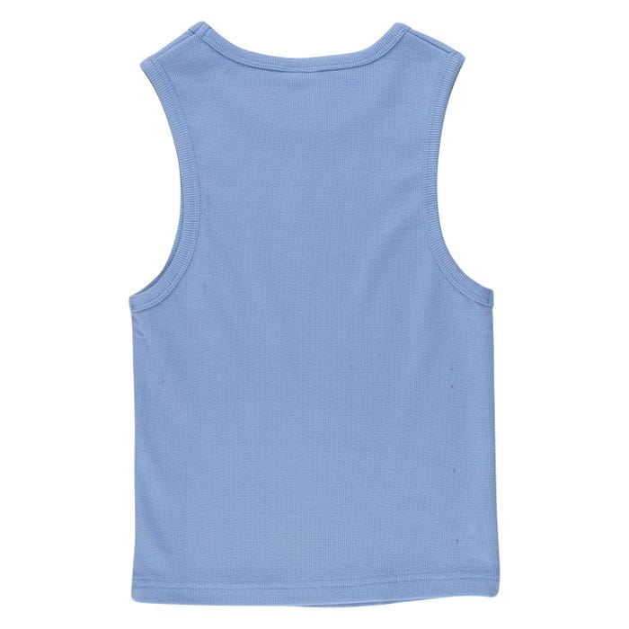 PARTIAL DOT EMBROIDED TANK VEST HYACINTH