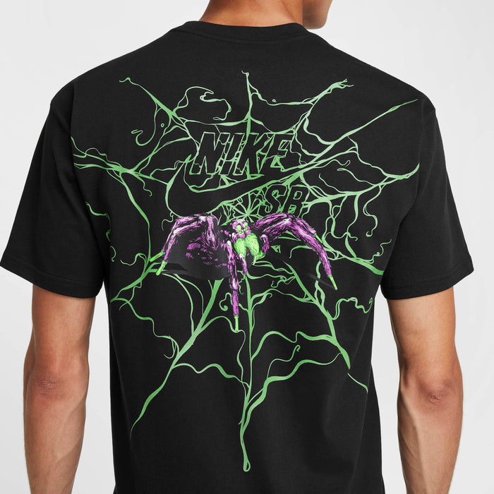 SPIDER GLOW IN THE DARK TEE  BLACK