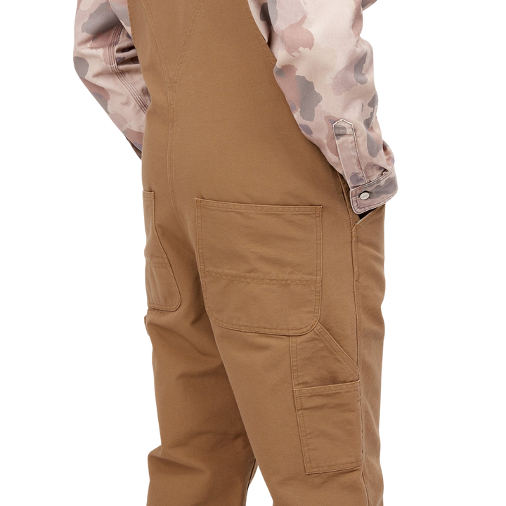 BIB OVERALL COTTON HAMILTON BROWN RINSED