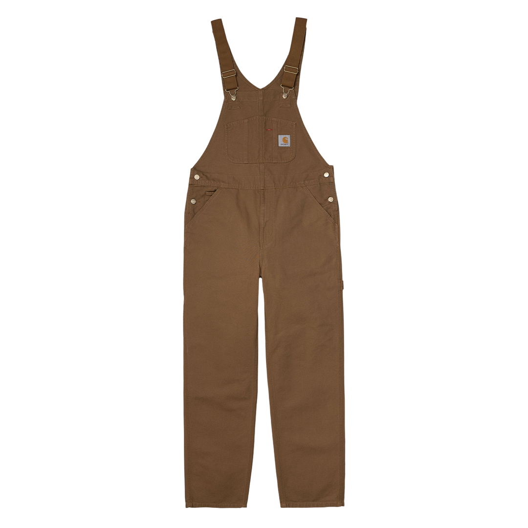 BIB OVERALL COTTON HAMILTON BROWN RINSED