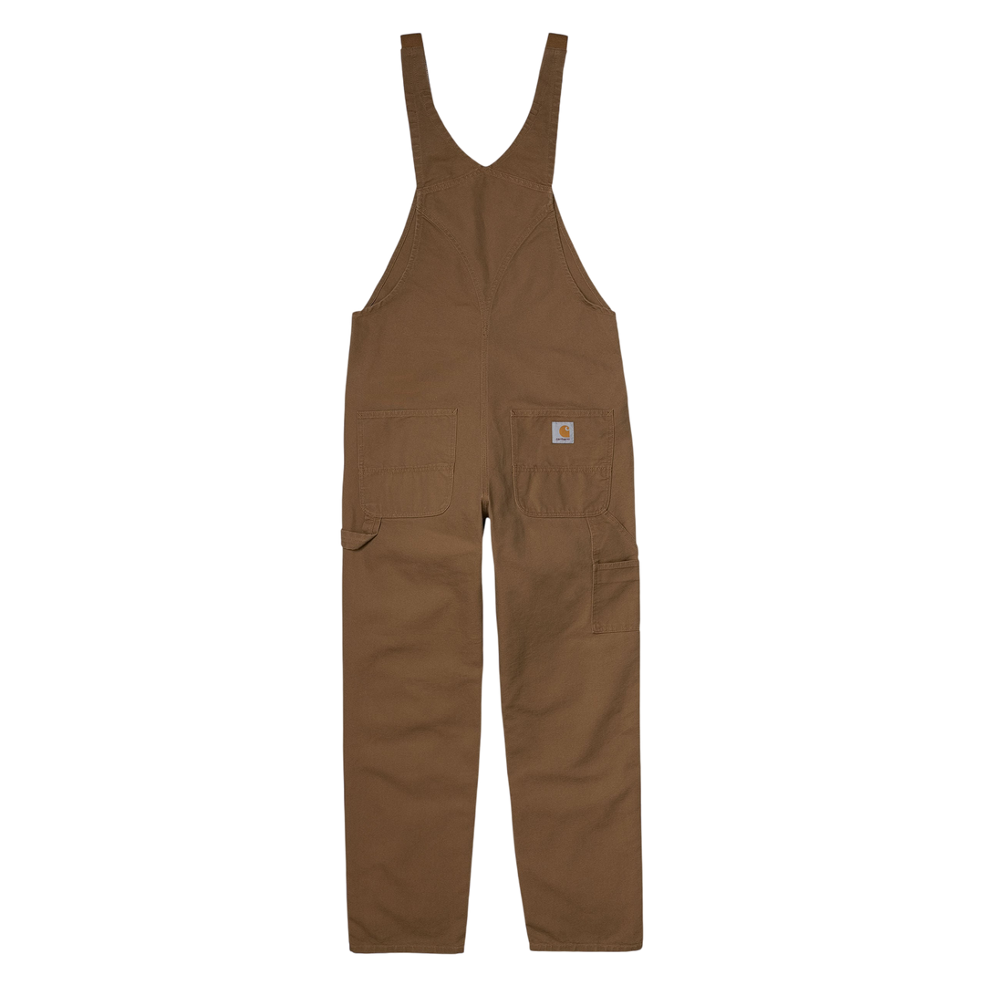 BIB OVERALL COTTON HAMILTON BROWN RINSED