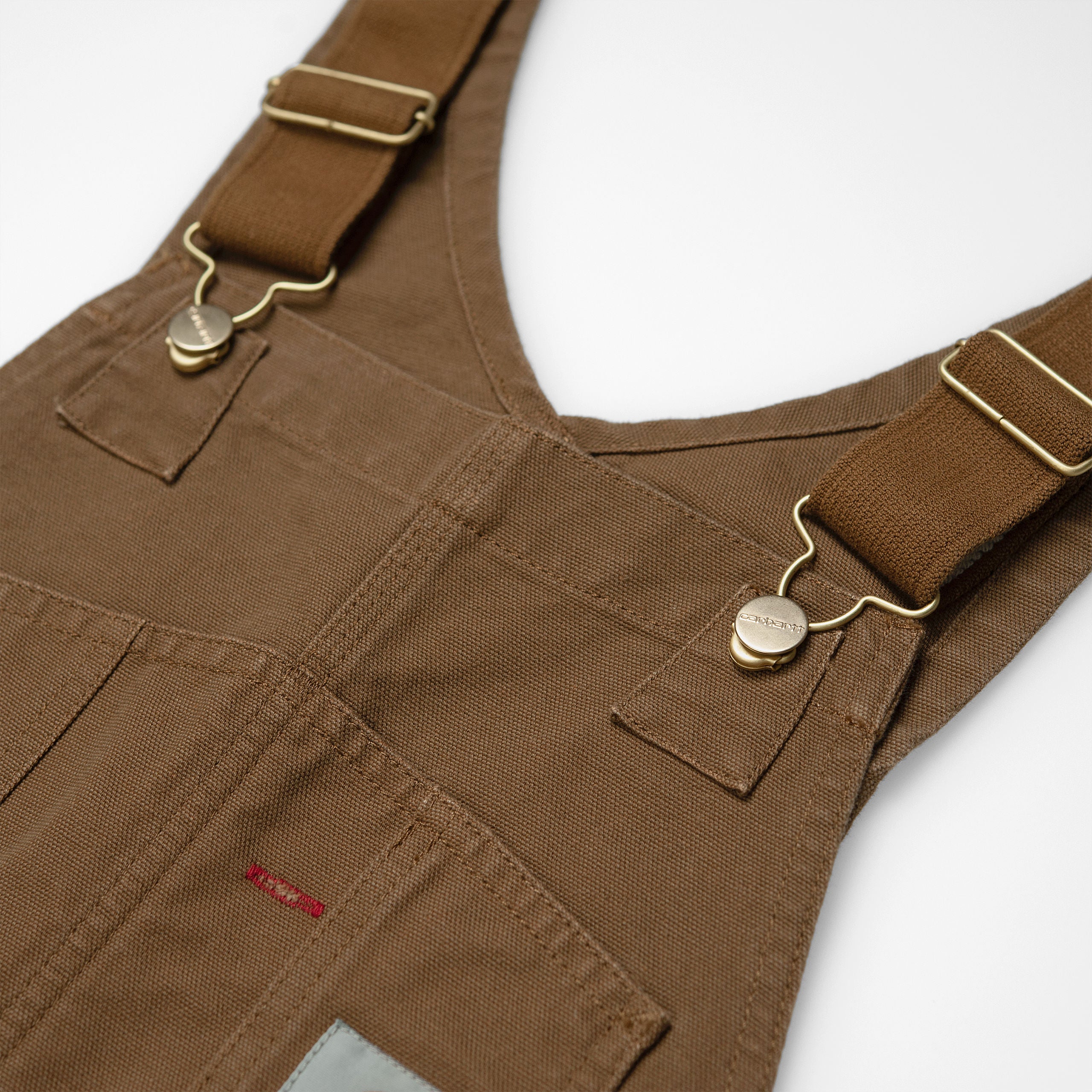 BIB OVERALL COTTON HAMILTON BROWN RINSED