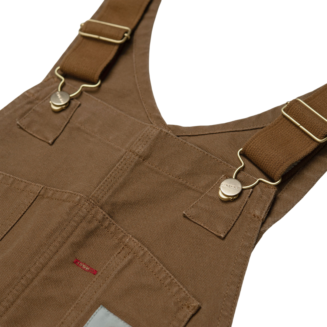 BIB OVERALL COTTON HAMILTON BROWN RINSED