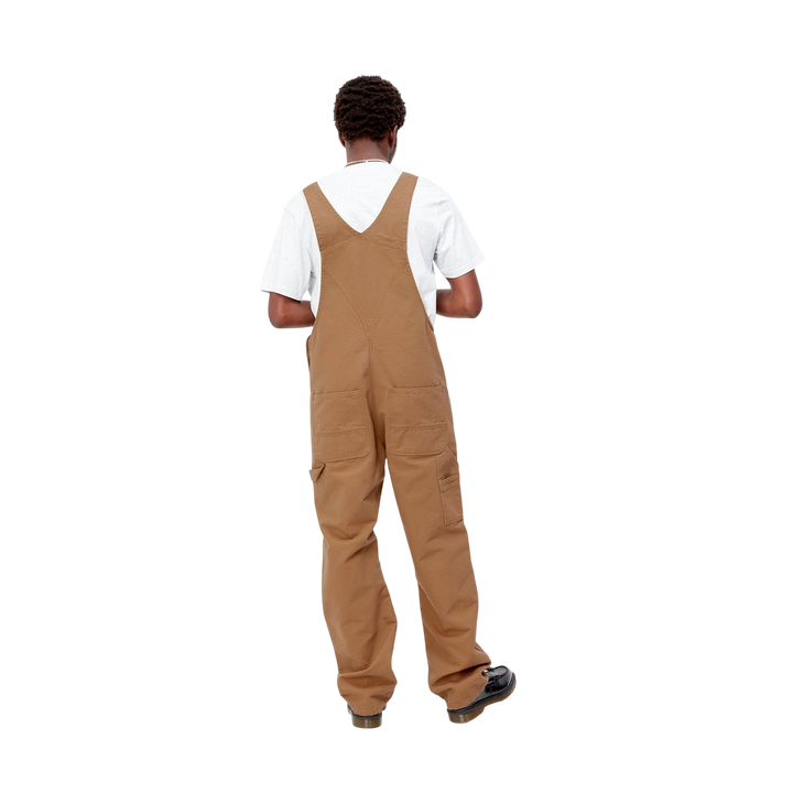 BIB OVERALL COTTON HAMILTON BROWN RINSED