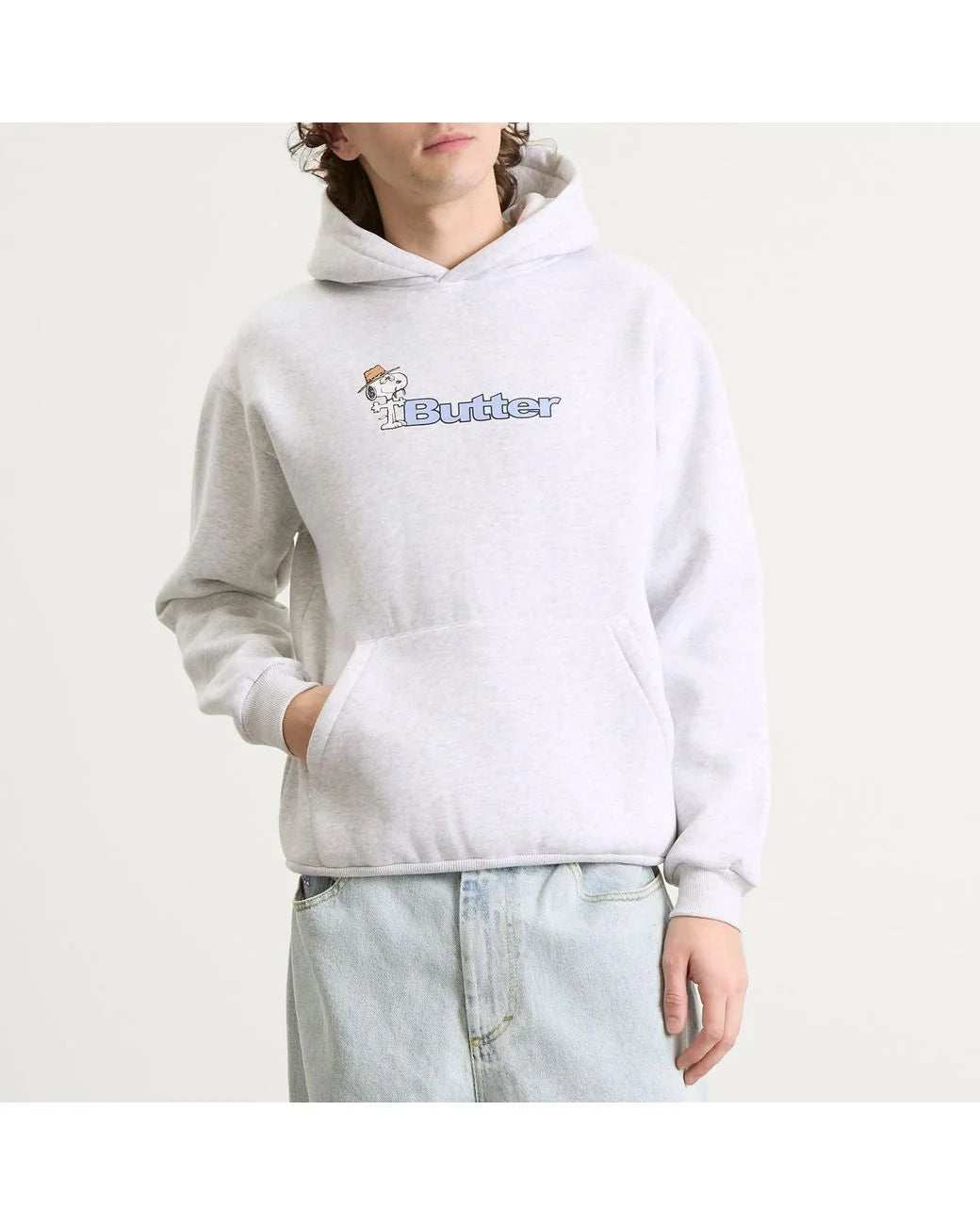 SPIKE LOGO HOODIE ASH HEATER