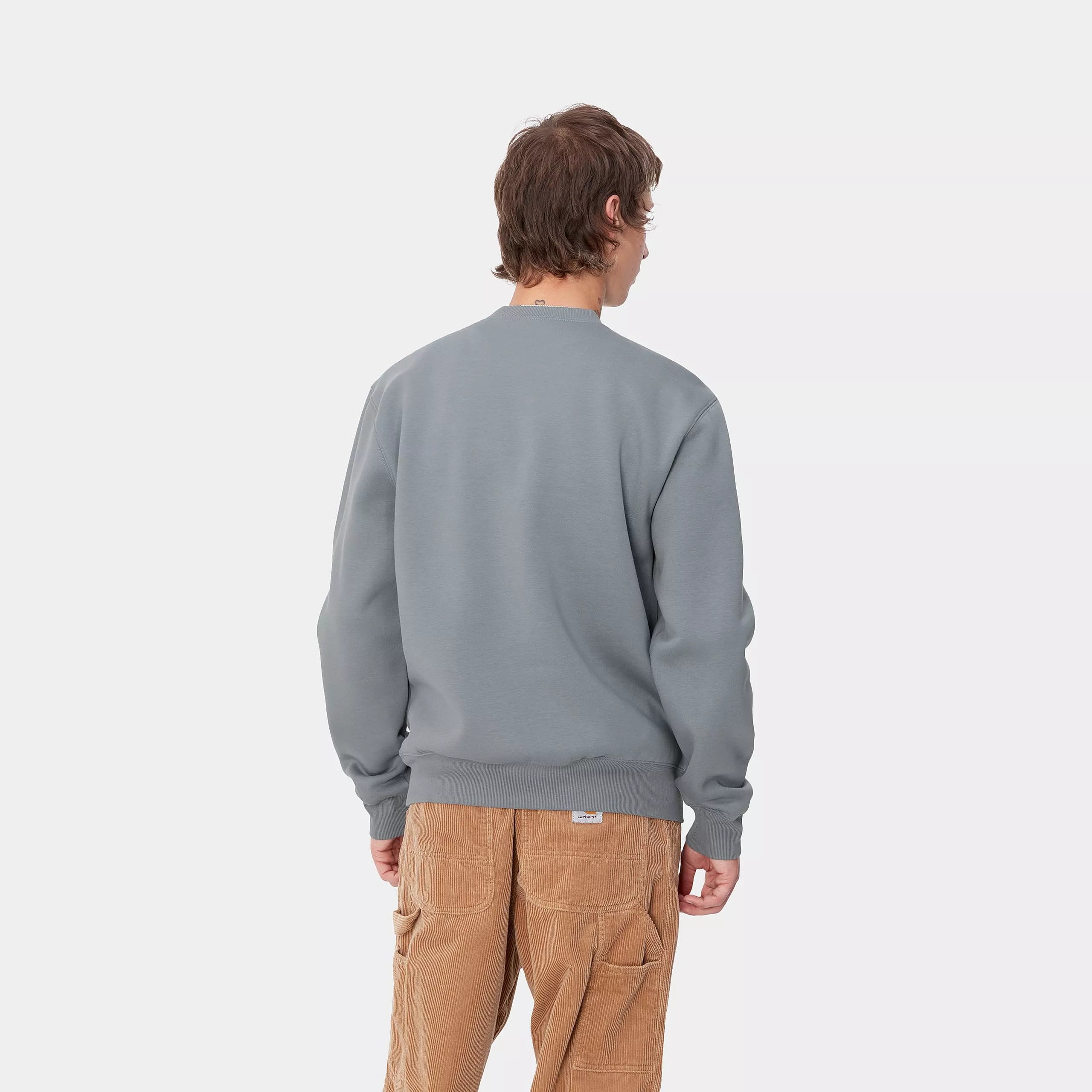 CARHARTT SWEAT DOVE GREY WAX