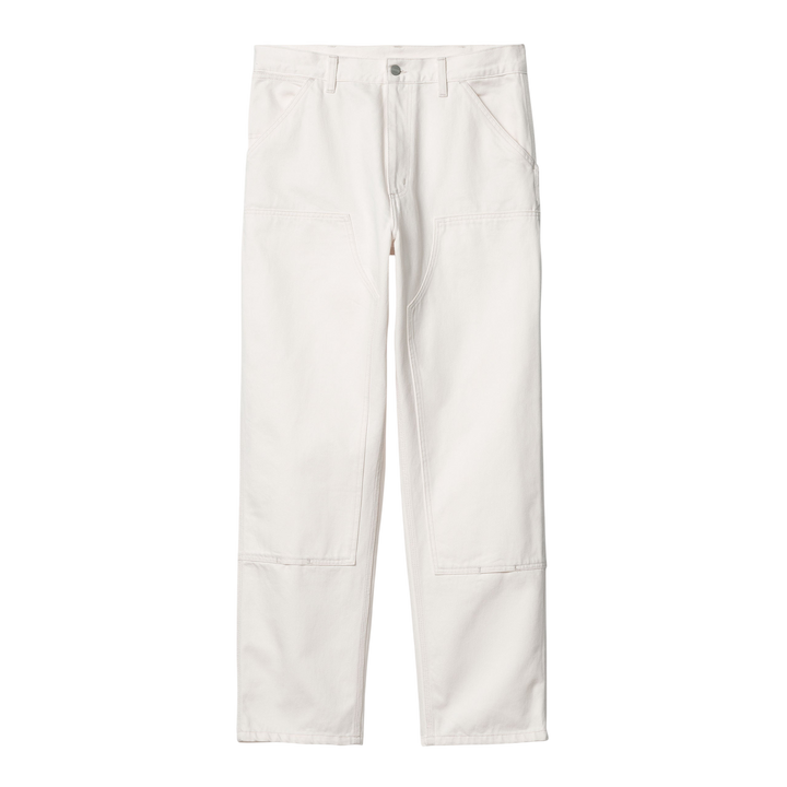 DOUBLE KNEE PANT WHITE RINSED