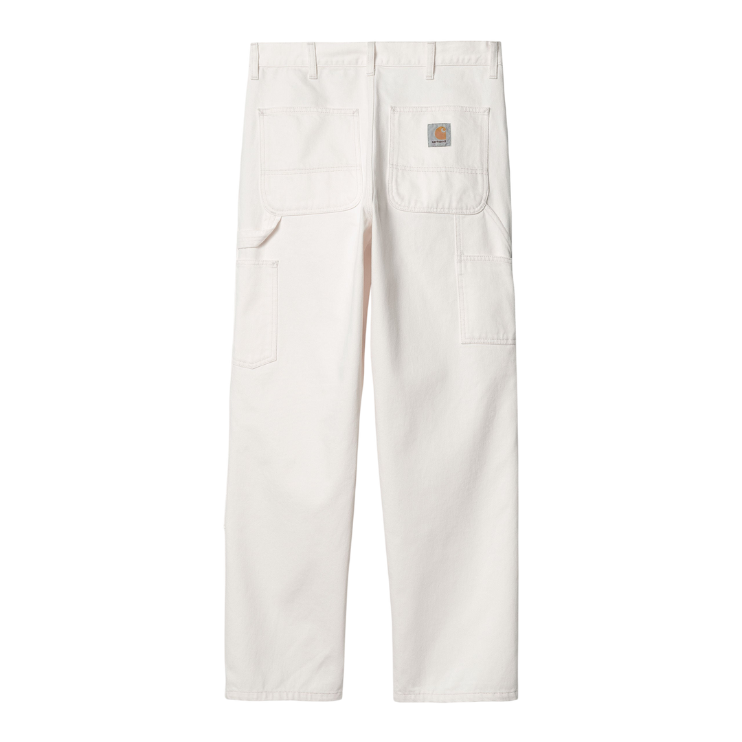 DOUBLE KNEE PANT WHITE RINSED