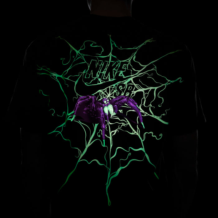 SPIDER GLOW IN THE DARK TEE  BLACK