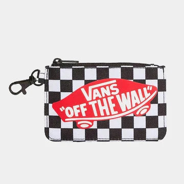 ZIP WALLET CHECKERBOARD BLACK