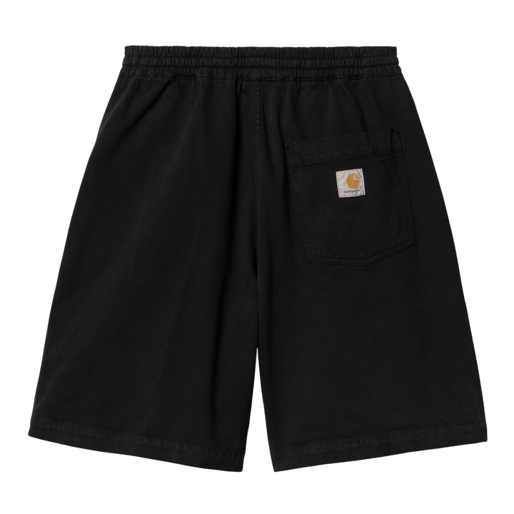 FLOYDE SHORT BLACK GARMENT DYED