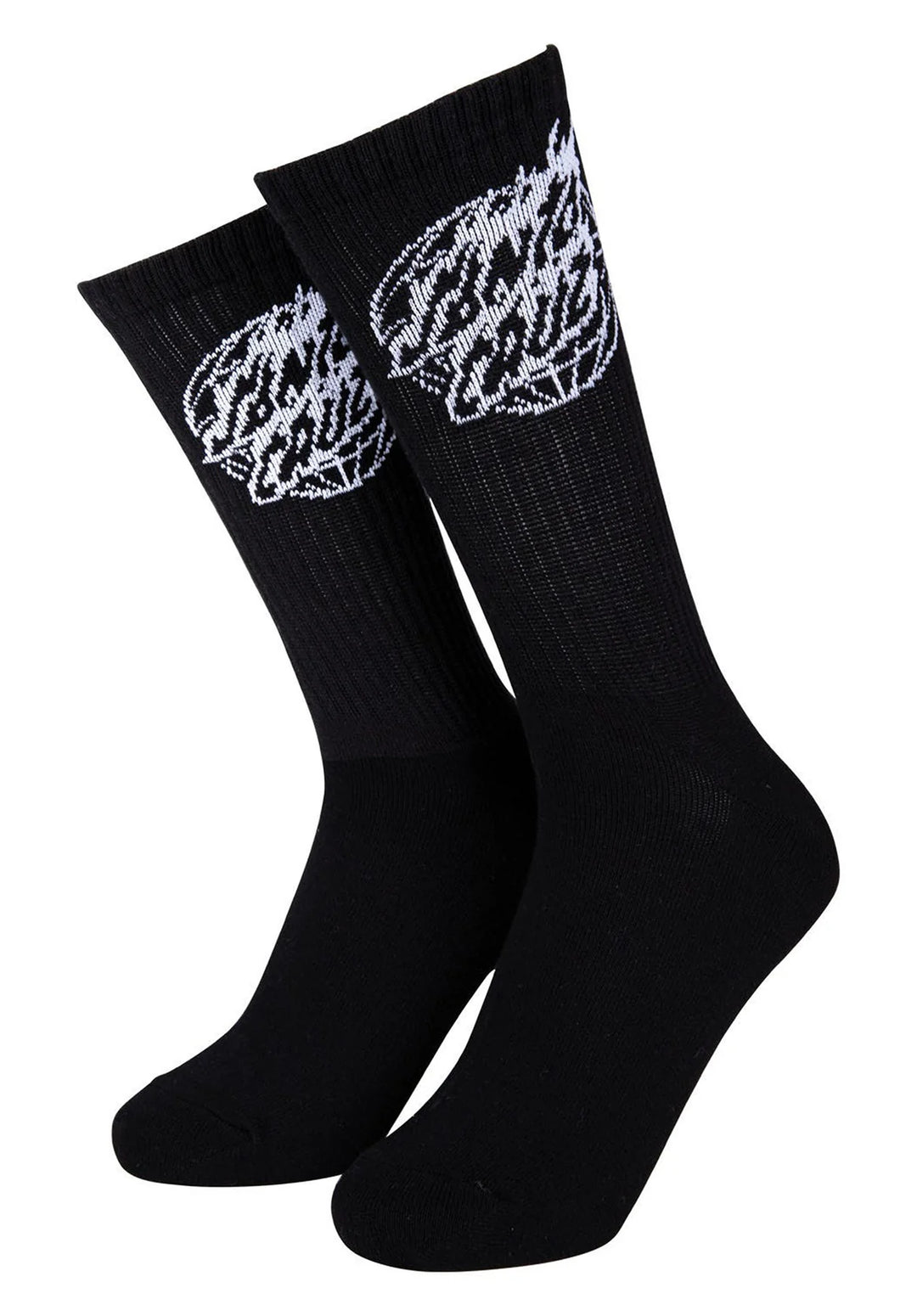 GLOBAL FLAME DOT MONO SOCKS BLACK