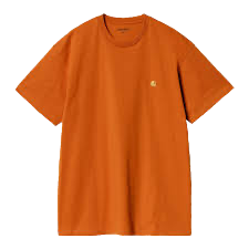 CARHARTT CHASE TEE TUMERIC FRONT