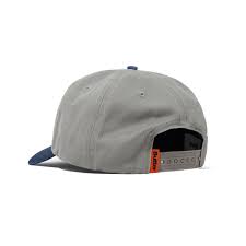 TIDE 5 PANEL CAP WASHED GREY/NAVY SIDE