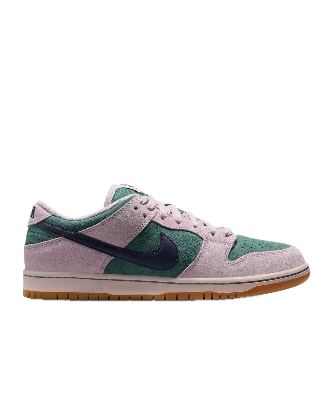 NIKE SB DUNK SB LOW "MINERAL SLATE AND PARTICLE ROSE"  SNEAKER SKATE SHOE SIDE