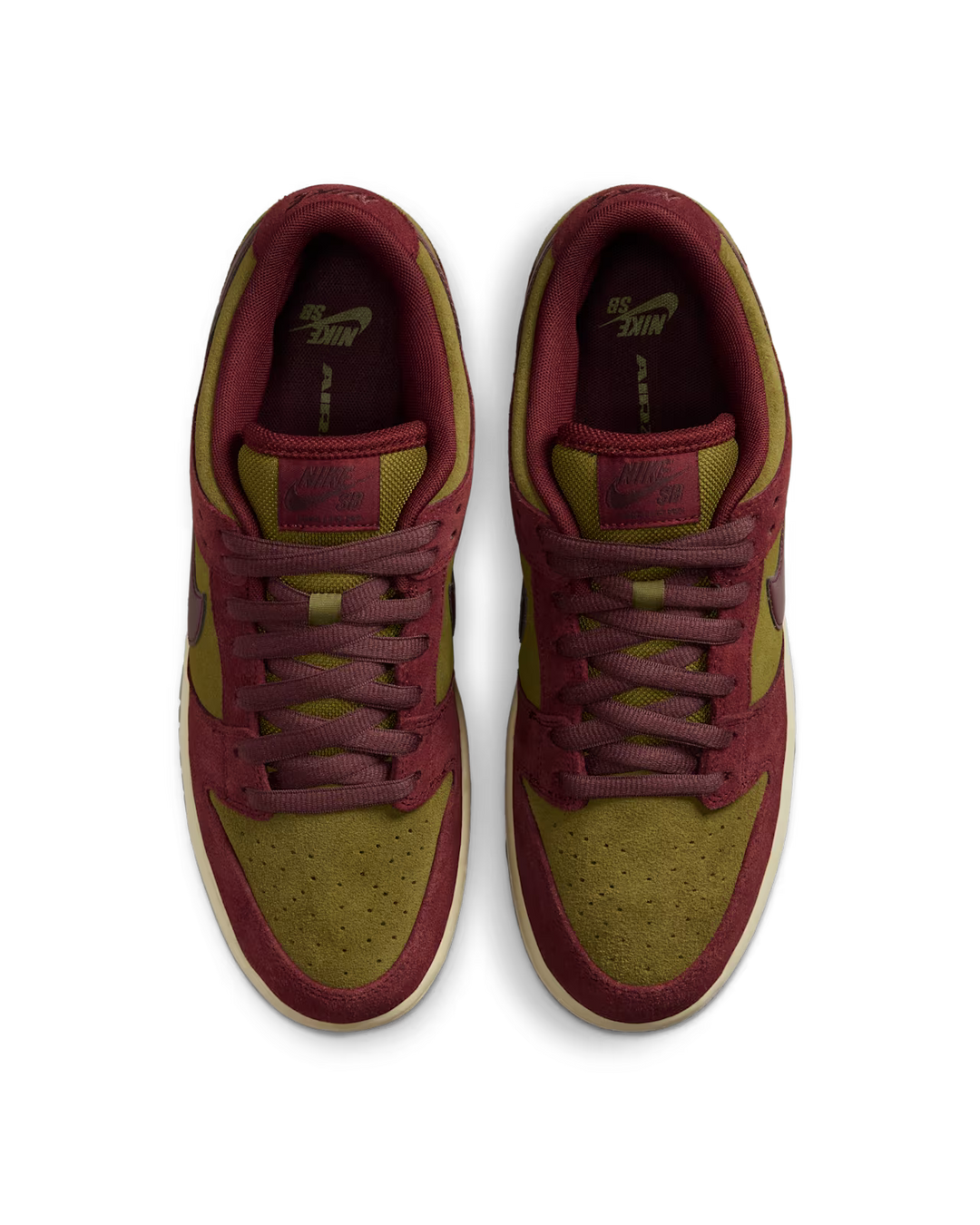 DUNK SB LOW PRO "DARK TEAM RED AND OLIVE FLAK