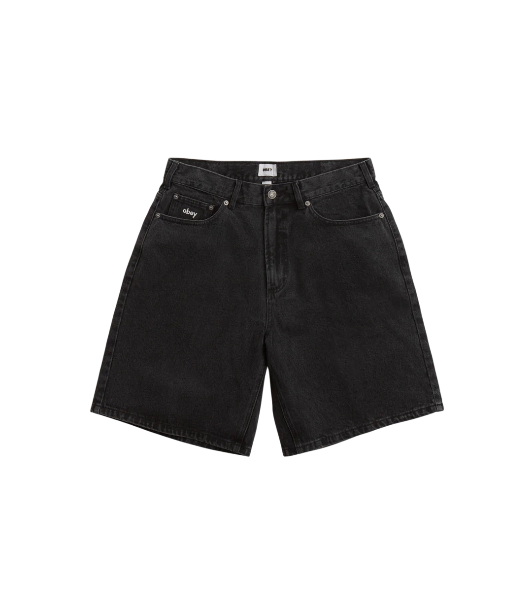 BIGWIG BAGGY DENIM SHORT FADED BLACK