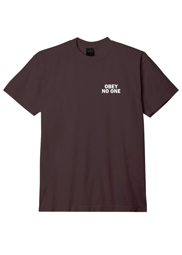 NO ONE HEAVY WEIGHT TEE JAVA BROWN