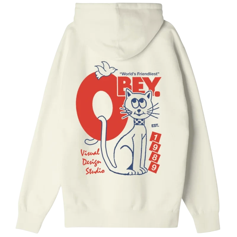 OBEY WORLD’S FRIENDLIEST HOODIE UNBLEACHED