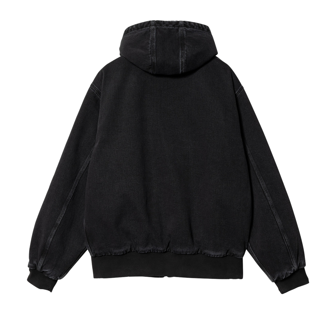 OG ACTIVE JACKET ORGANIC COTTON BLACK STONE WASHED