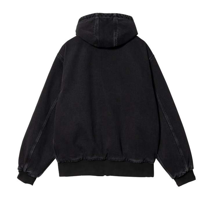 OG ACTIVE JACKET ORGANIC COTTON BLACK STONE WASHED