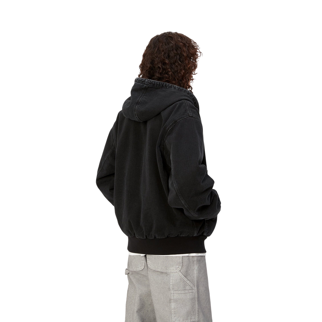 OG ACTIVE JACKET ORGANIC COTTON BLACK STONE WASHED