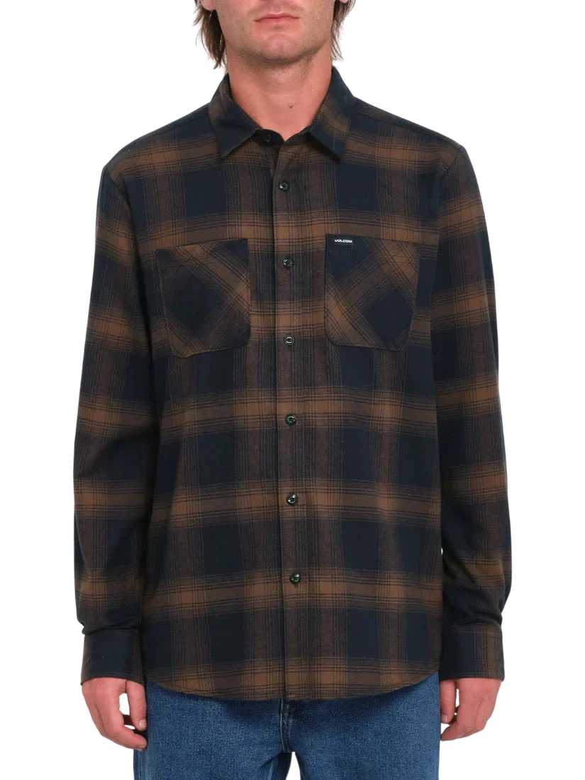 NETASTONE FLANNEL SHIRT DARK EARTH