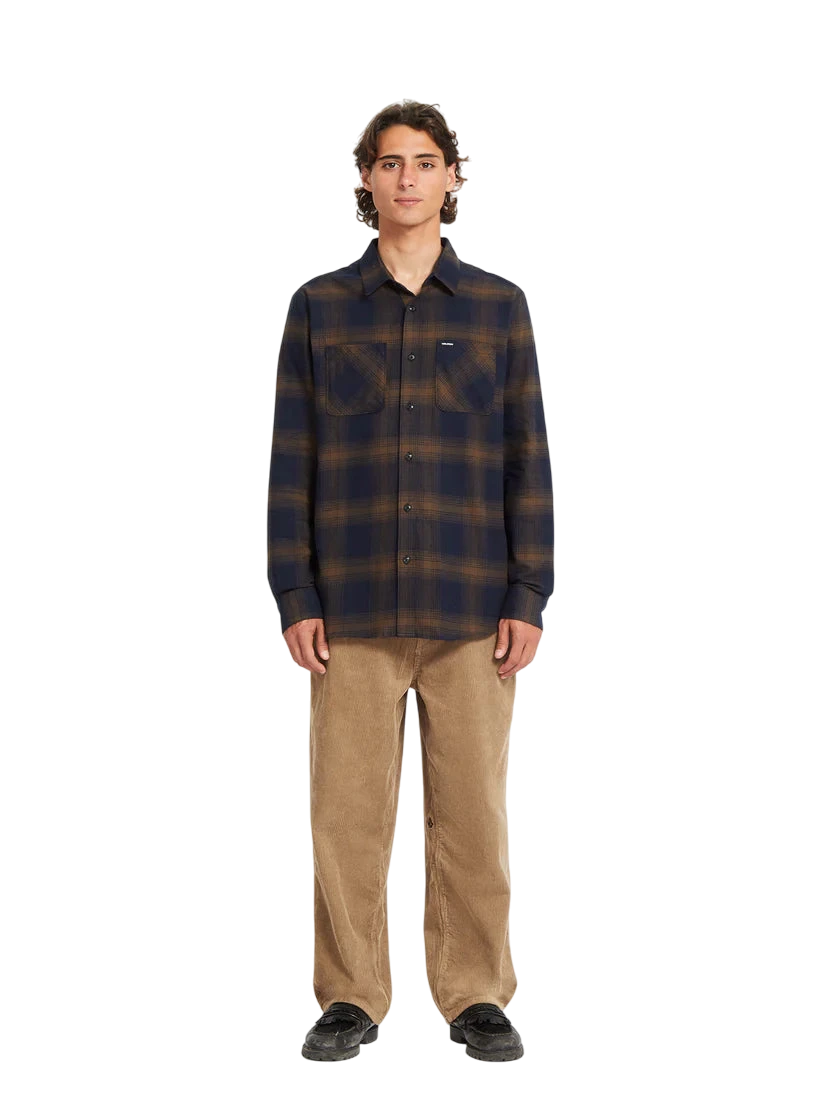 NETASTONE FLANNEL SHIRT DARK EARTH