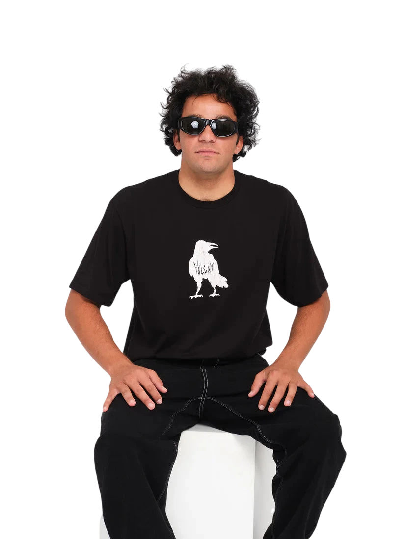 ISSAM CROW TSHIRT BLACK