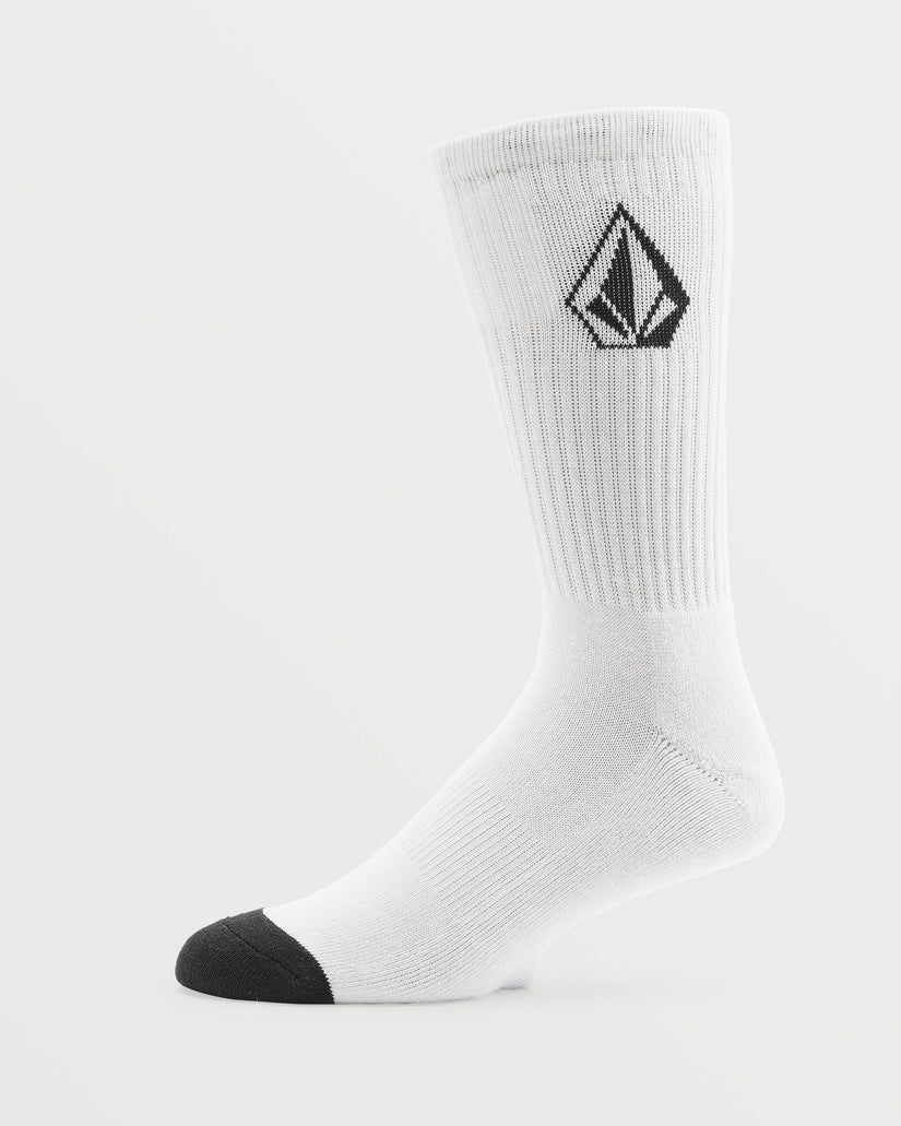 FULL STONE SOCKS (3 PACK) WHITE