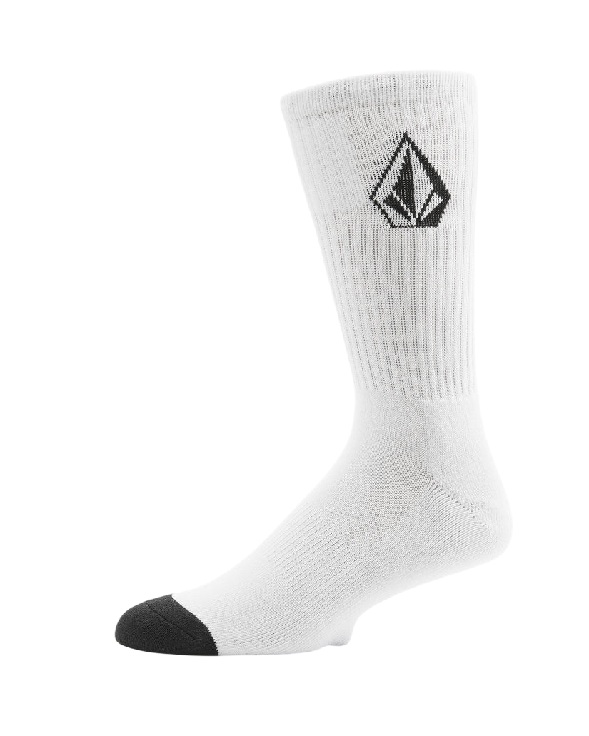 FULL STONE SOCKS (3 PACK) WHITE