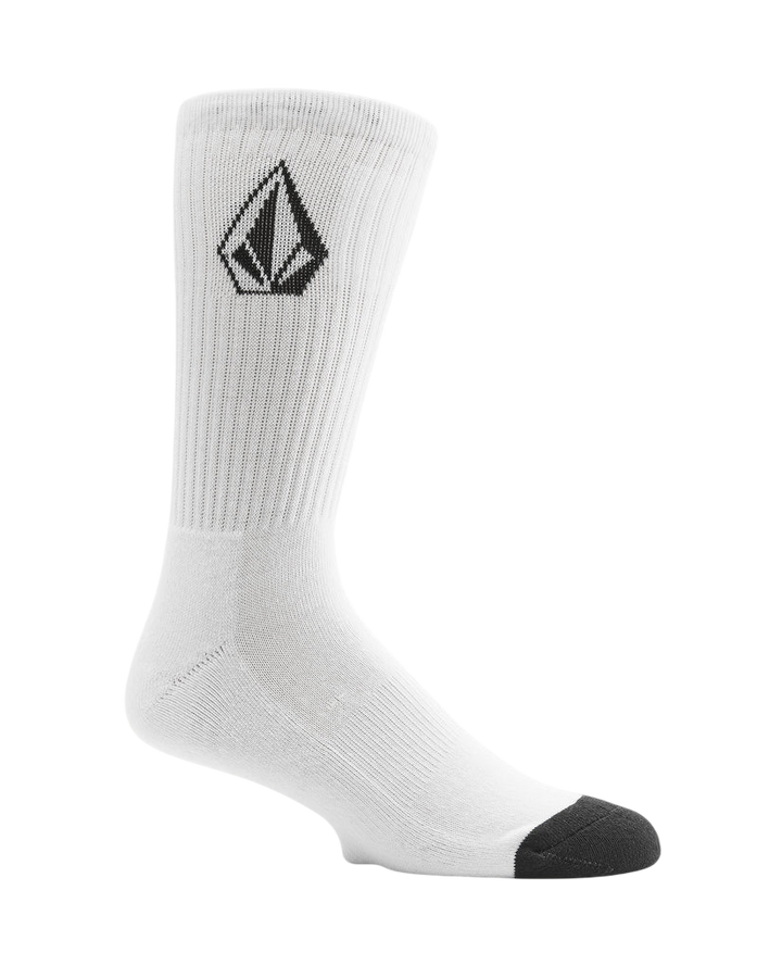 FULL STONE SOCKS (3 PACK) WHITE
