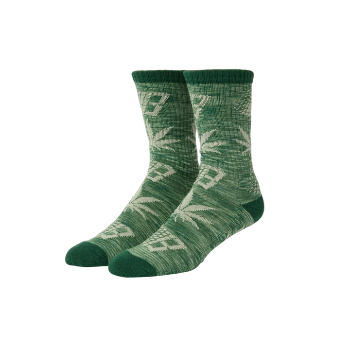 HUF X BRONZE PLANTLIFE MARLED SOCK GREEN