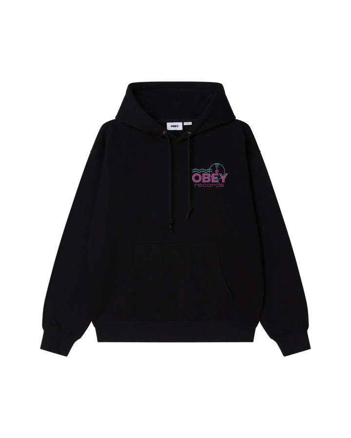 OBEY RECORDS SOUND WAVES HOODIE