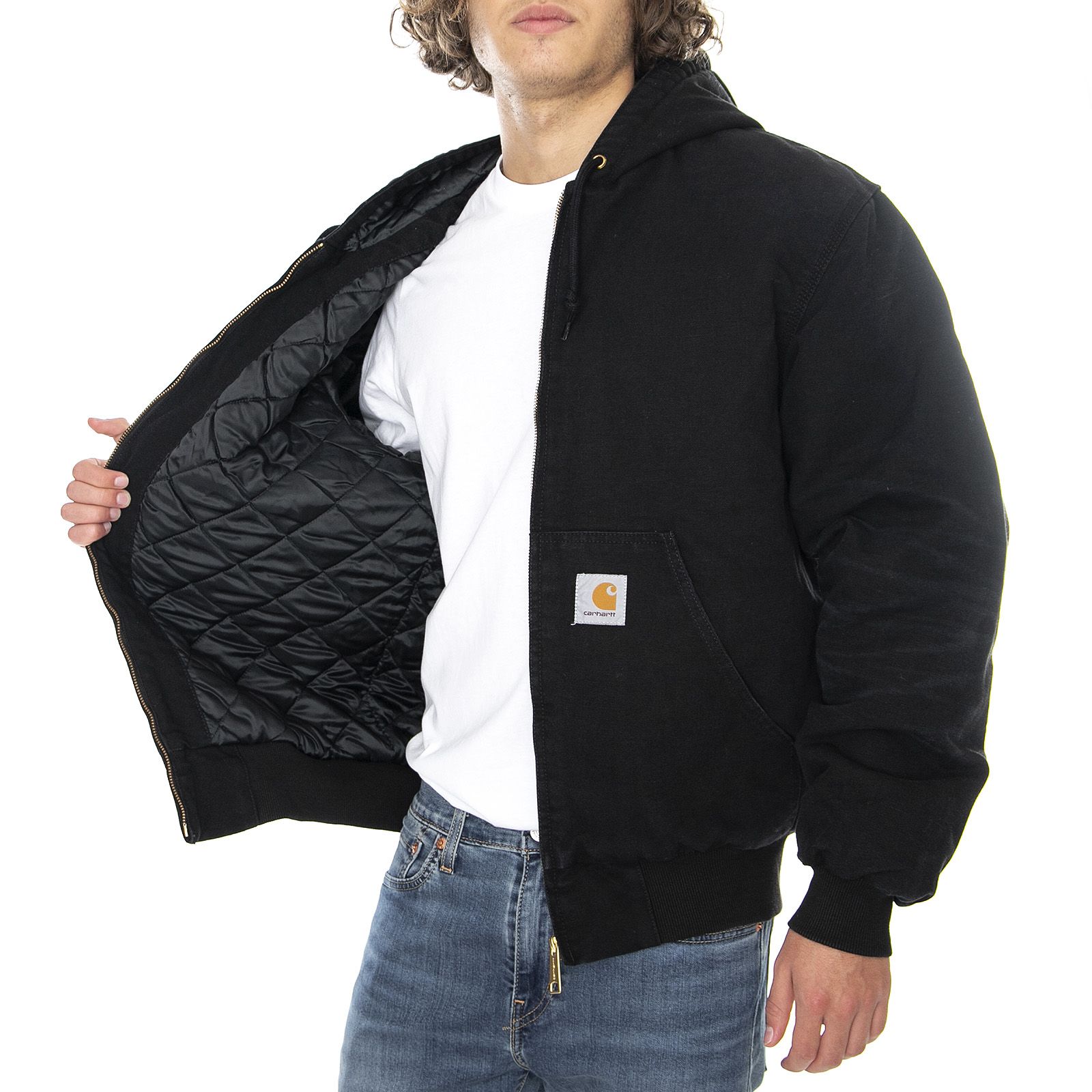 OG ACTIVE JACKET 100% BLACK AGED CANVAS