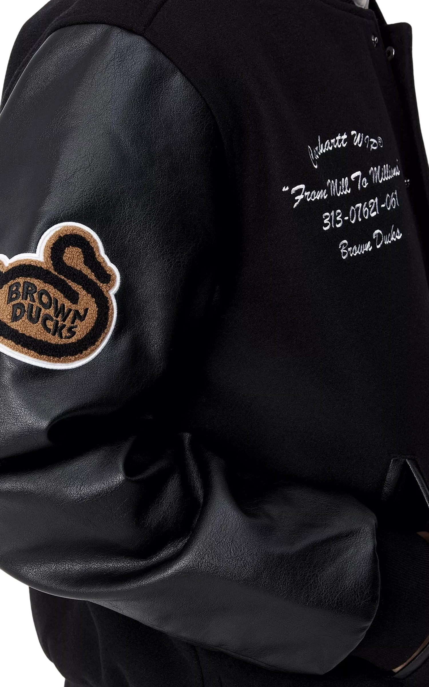 BROWN DUCKS BOMBER BLACK BLACK