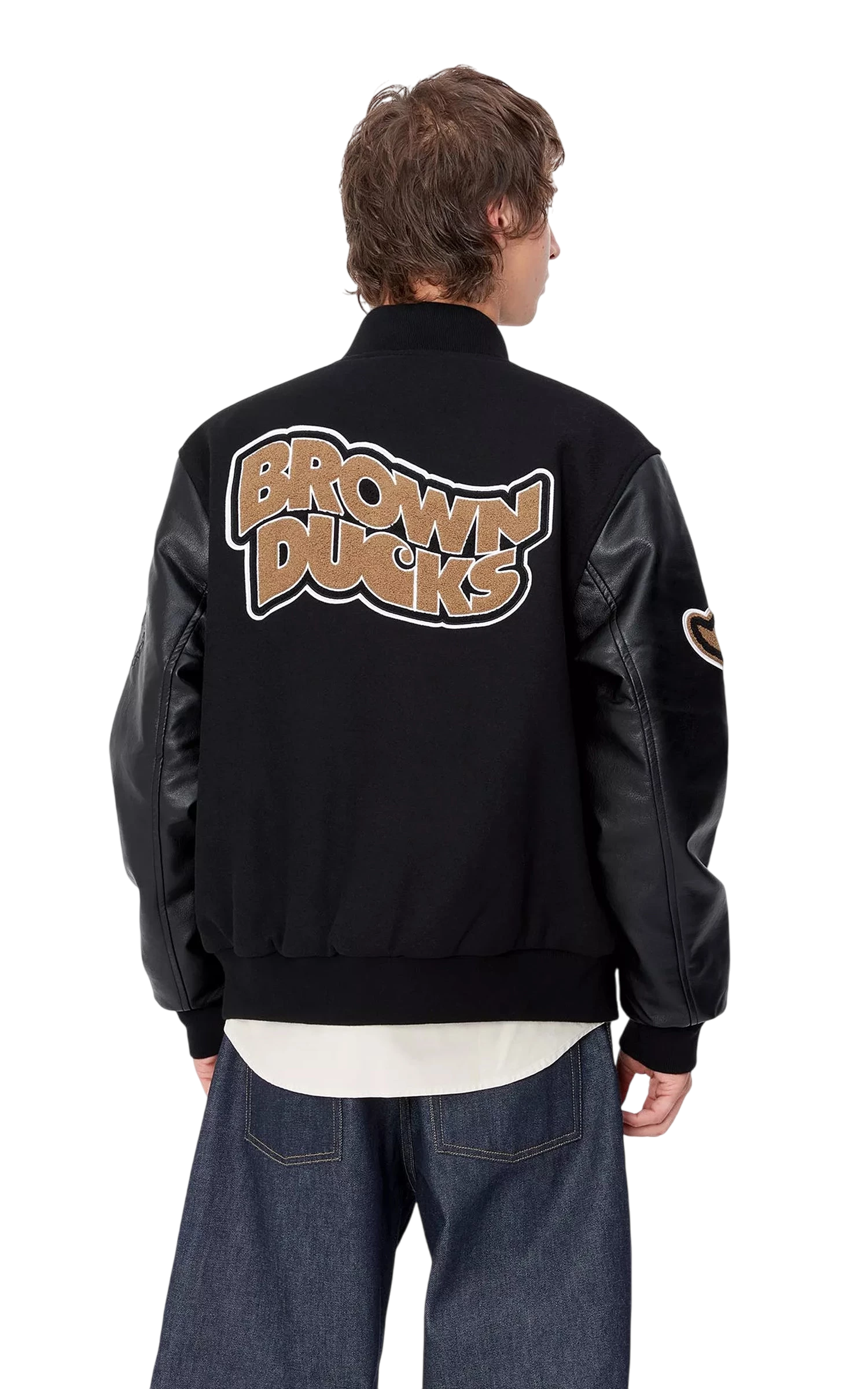 BROWN DUCKS BOMBER BLACK BLACK