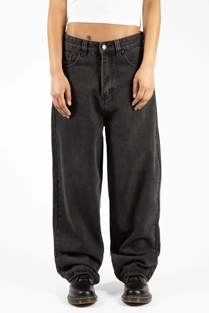 KINGDOM CURVE CASPER PANT FADED BLACK