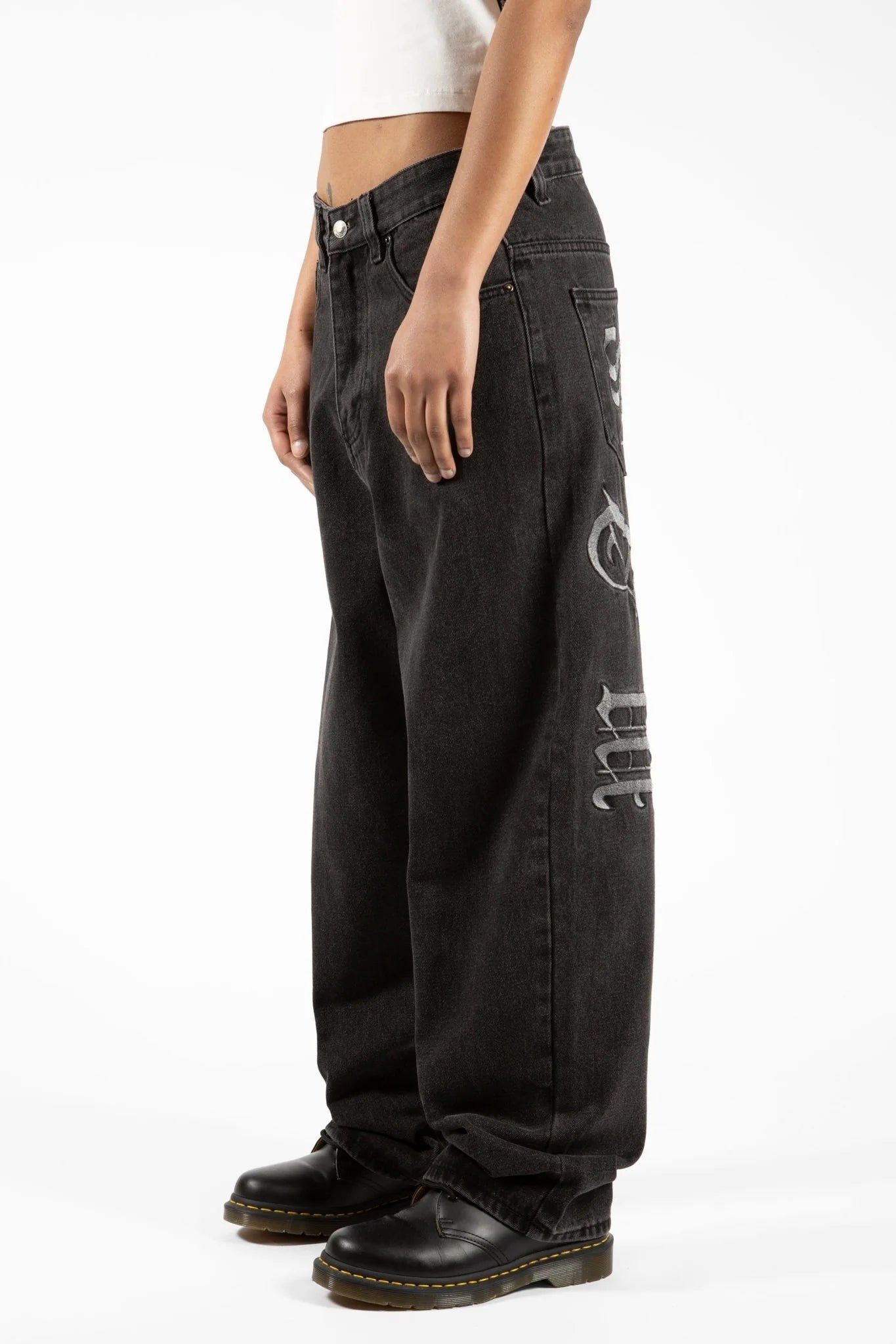 KINGDOM CURVE CASPER PANT FADED BLACK