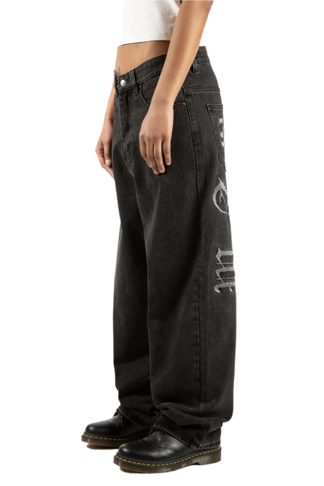 KINGDOM CURVE CASPER PANT FADED BLACK