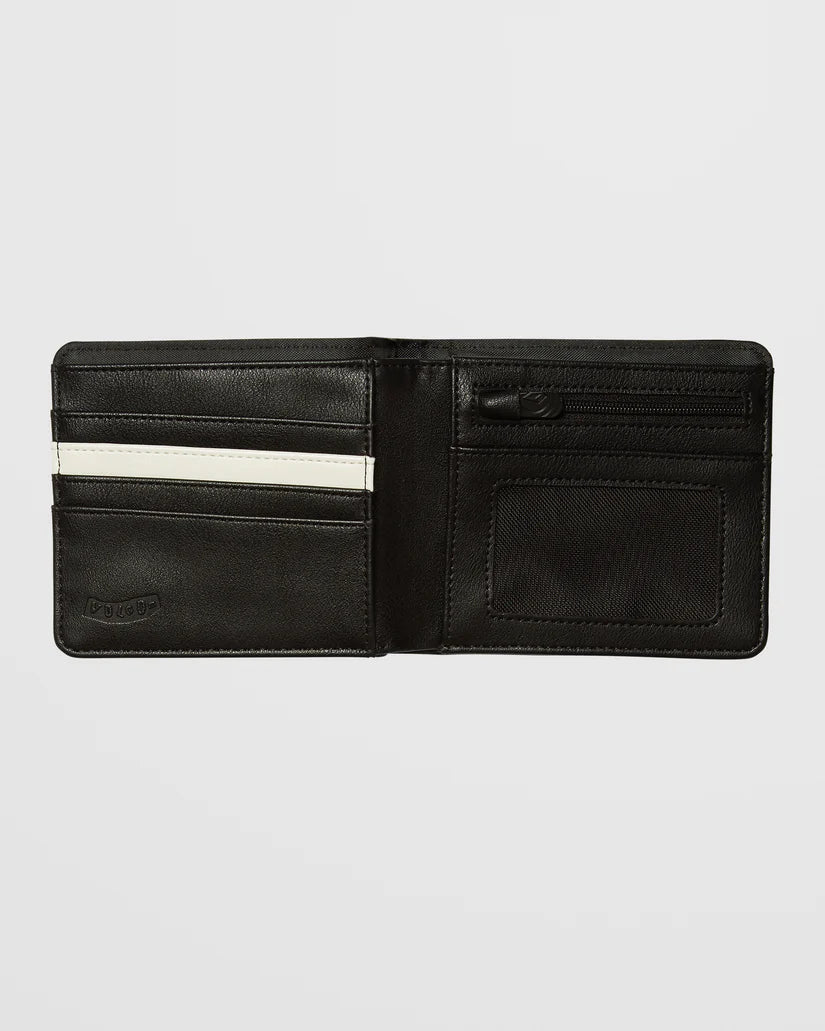 SLIM STONE LARGE WALLET BLACK