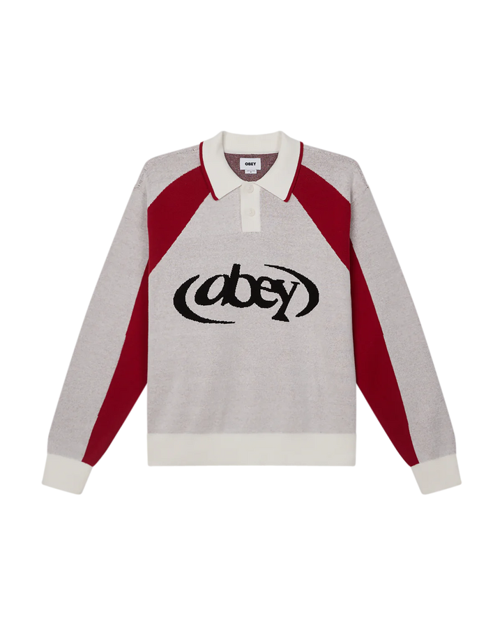 SOCCER POLO SWEATER WHITE MULTI