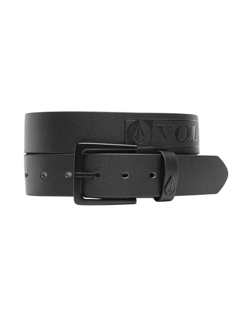 STONE BAR PU BELT BLACK