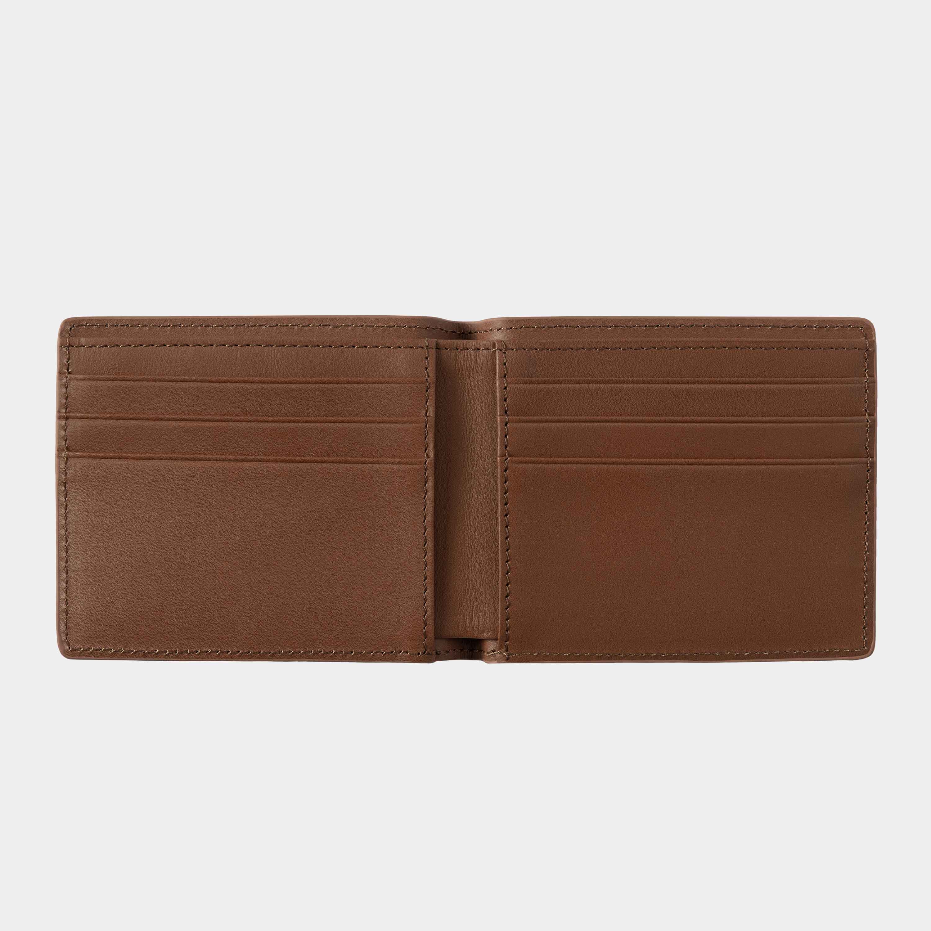 VEGAS BILLFOLD WALLET COGNAC/GOLD