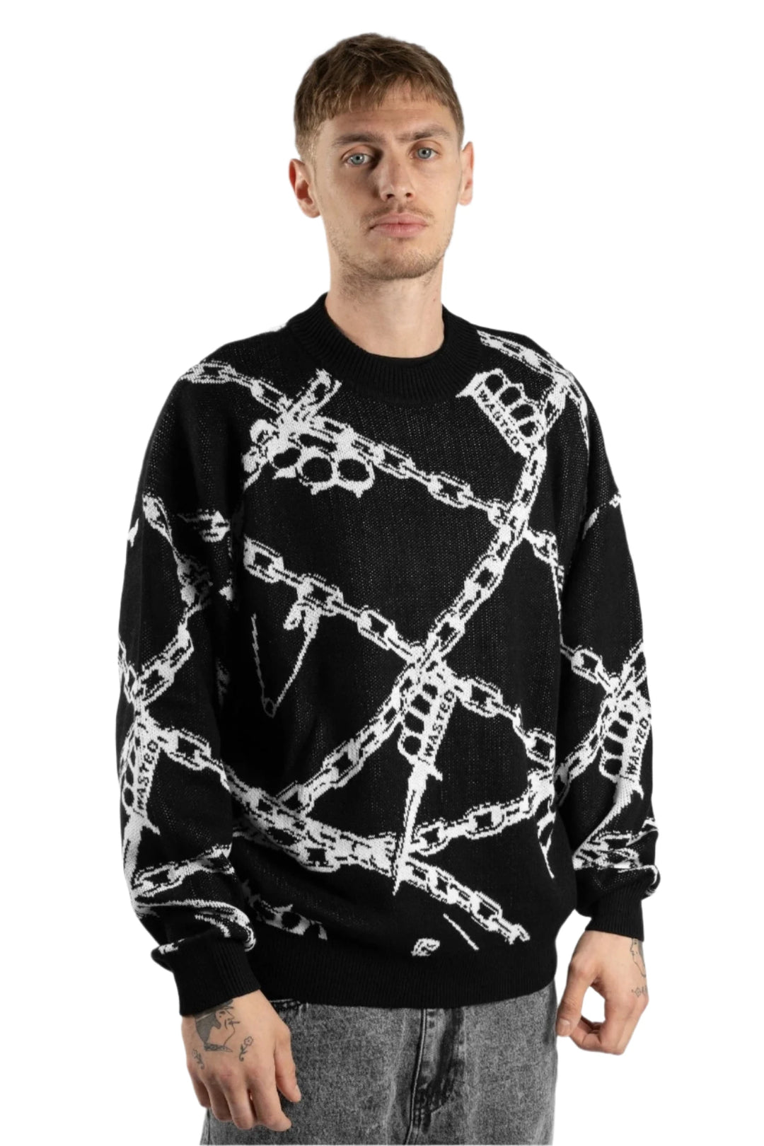 KNUCKLES SWEATER BLACK