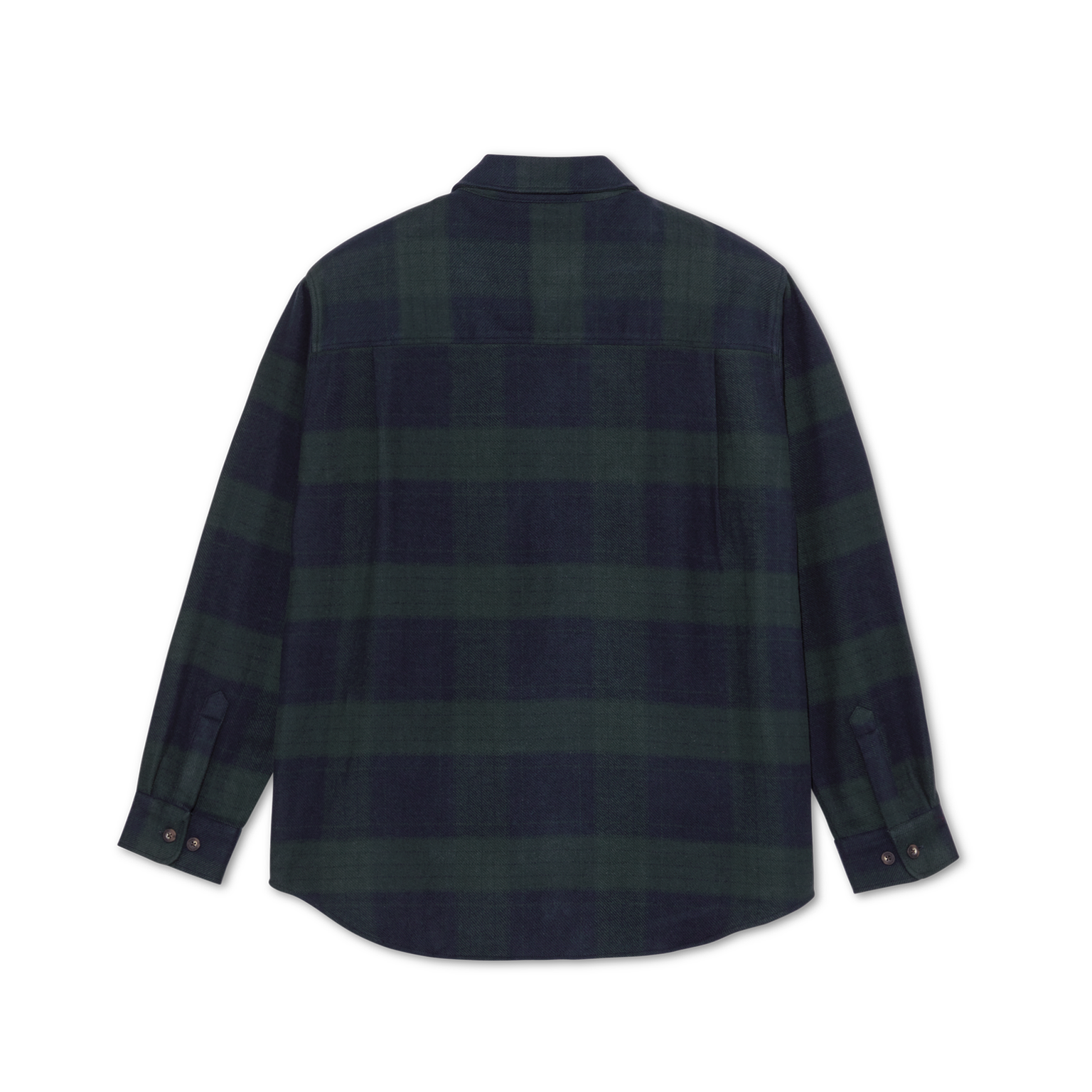 MIKE LS SHIRT FLANNEL NAVY TEAL