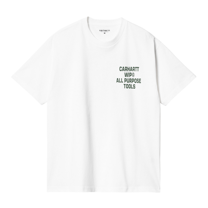 S/S CROSS SCREW TEE WHITE