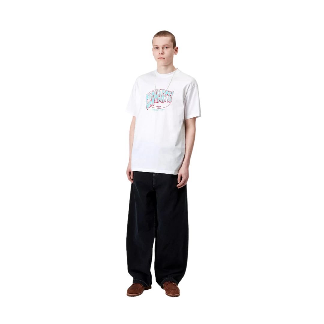 HOT SCRIPT TEE WHITE