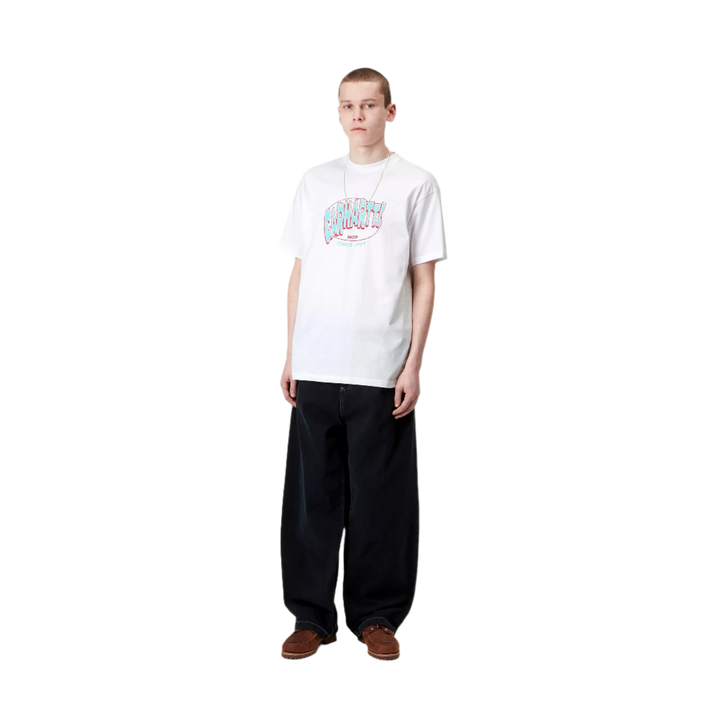 HOT SCRIPT TEE WHITE